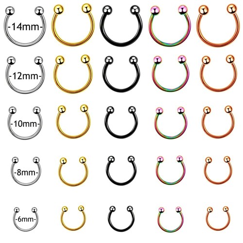Hufeisen piercing - hufeisen,